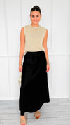 Isabella Italian Skirt- Black-170 Bottoms-SEE YOU IN ROME-Coastal Bloom Boutique, find the trendiest versions of the popular styles and looks Located in Indialantic, FL