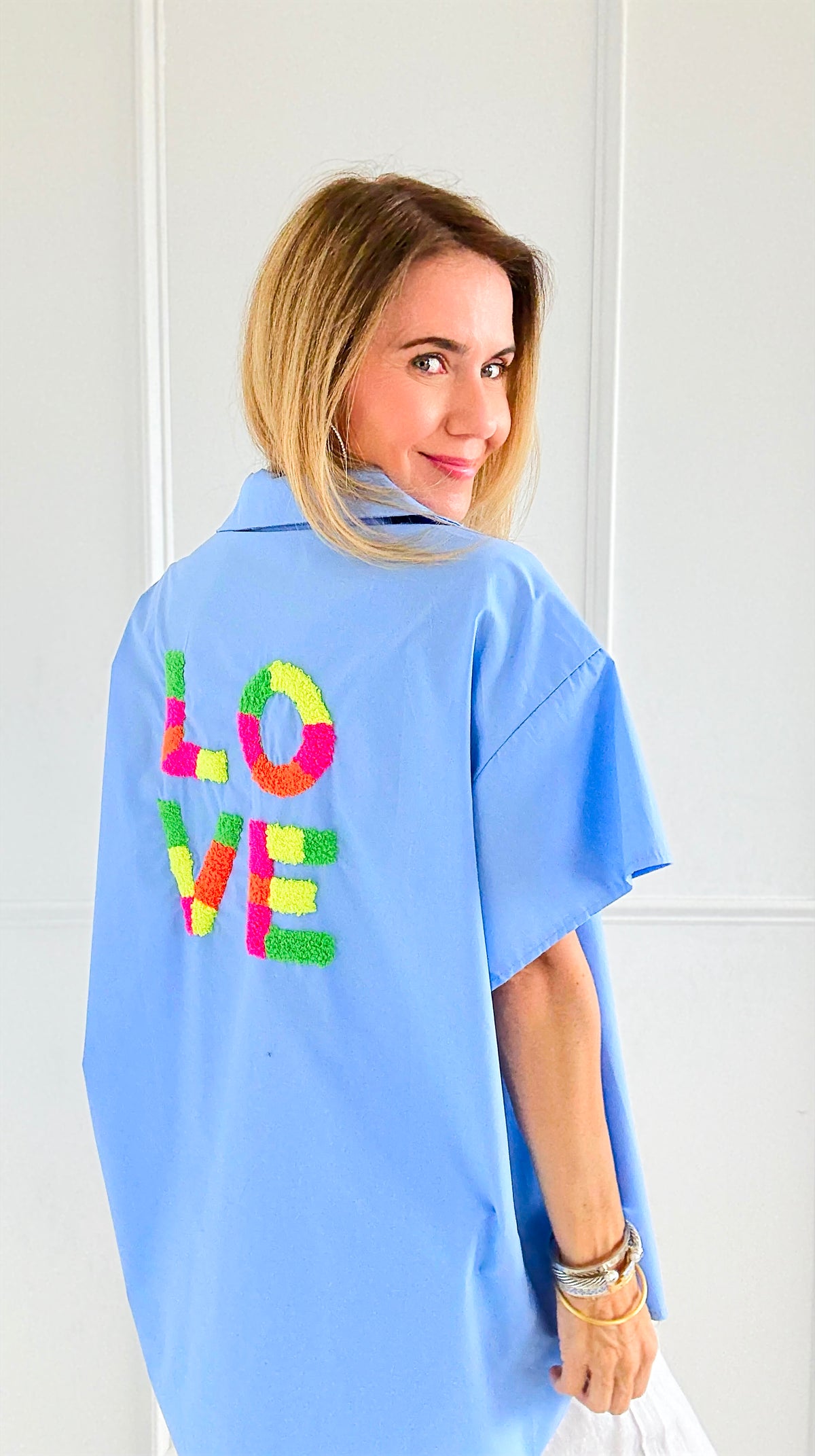 Back To Love Italian Button Top-170 Bottoms-JOY & LOVE-Coastal Bloom Boutique, find the trendiest versions of the popular styles and looks Located in Indialantic, FL