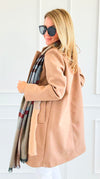Effortlessly Refined Single Button Coat-160 Jackets-Love Tree Fashion-Coastal Bloom Boutique, find the trendiest versions of the popular styles and looks Located in Indialantic, FL