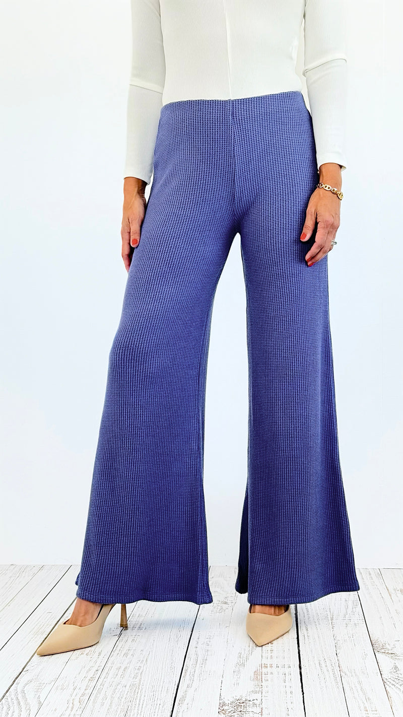 Shoreline Wide Leg Knit Pants-170 Bottoms-Zenana-Coastal Bloom Boutique, find the trendiest versions of the popular styles and looks Located in Indialantic, FL