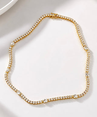 Eternity Oval Station Necklace