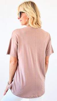 Hot Mess Block Graphic Top-110 Short Sleeve Tops-Tres Bien-Coastal Bloom Boutique, find the trendiest versions of the popular styles and looks Located in Indialantic, FL