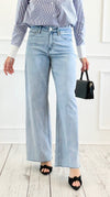 Coastal Air Raw Hem Pants-100 Pants-Mica Denim-Coastal Bloom Boutique, find the trendiest versions of the popular styles and looks Located in Indialantic, FL