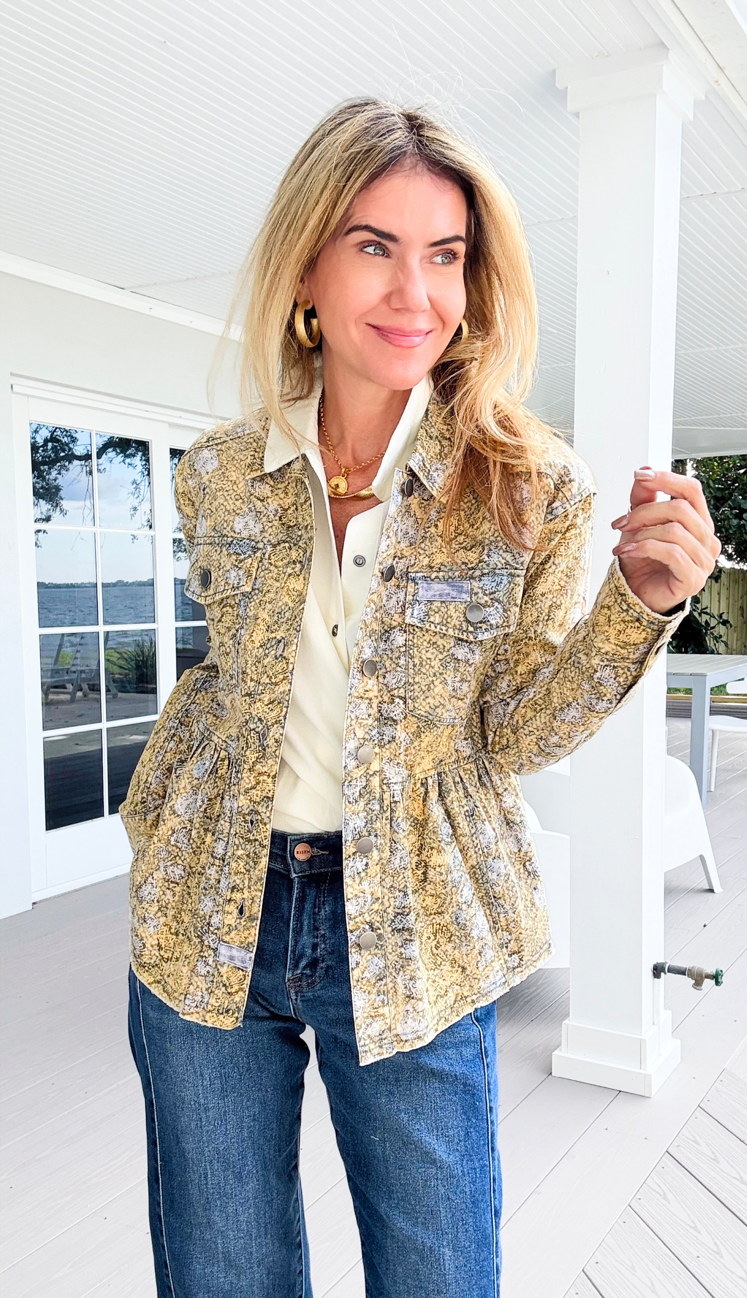 Savanna Chic Peplum Jacket