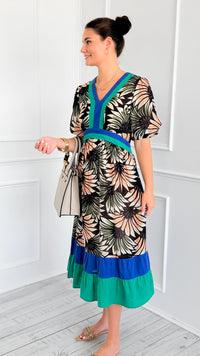 Palm Springs Color Block Dress - Black-200 Dresses/Jumpsuits/Rompers-VOY-Coastal Bloom Boutique, find the trendiest versions of the popular styles and looks Located in Indialantic, FL