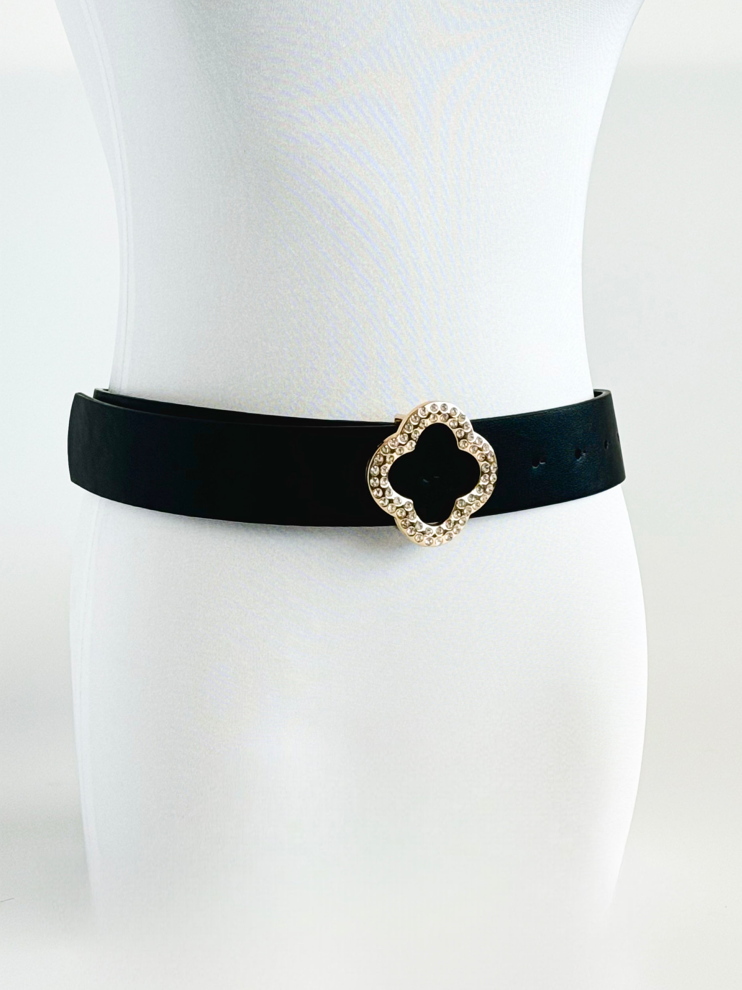 Plus Clover Charm Statement Belt-260 Other Accessories-H&D-Coastal Bloom Boutique, find the trendiest versions of the popular styles and looks Located in Indialantic, FL