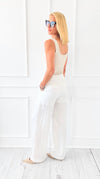 Wanderlight Wide-Leg Pants- Off White-100 Pants-Camellia-Coastal Bloom Boutique, find the trendiest versions of the popular styles and looks Located in Indialantic, FL
