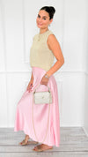 Isabella Italian Skirt- Light Pink-170 Bottoms-SEE YOU IN ROME-Coastal Bloom Boutique, find the trendiest versions of the popular styles and looks Located in Indialantic, FL