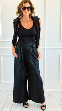 Starlit Italian Flare- Leg Pant- Black-100 Pants-AZUL MONACO-Coastal Bloom Boutique, find the trendiest versions of the popular styles and looks Located in Indialantic, FL
