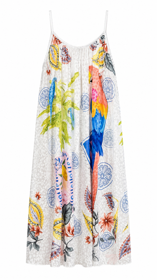 Palm & Parrot Italian Sleeveless Dress