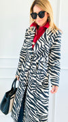 Milano Stripes Italian Coat-160 Jackets-BONITO SRL-Coastal Bloom Boutique, find the trendiest versions of the popular styles and looks Located in Indialantic, FL