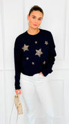 Star Wild Long Sleeve Top- Navy-110 Long Sleeve Tops-V SKY-Coastal Bloom Boutique, find the trendiest versions of the popular styles and looks Located in Indialantic, FL