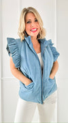 Chic Cascade Puffer Vest-150 Cardigans/Layers-Jodifl-Coastal Bloom Boutique, find the trendiest versions of the popular styles and looks Located in Indialantic, FL