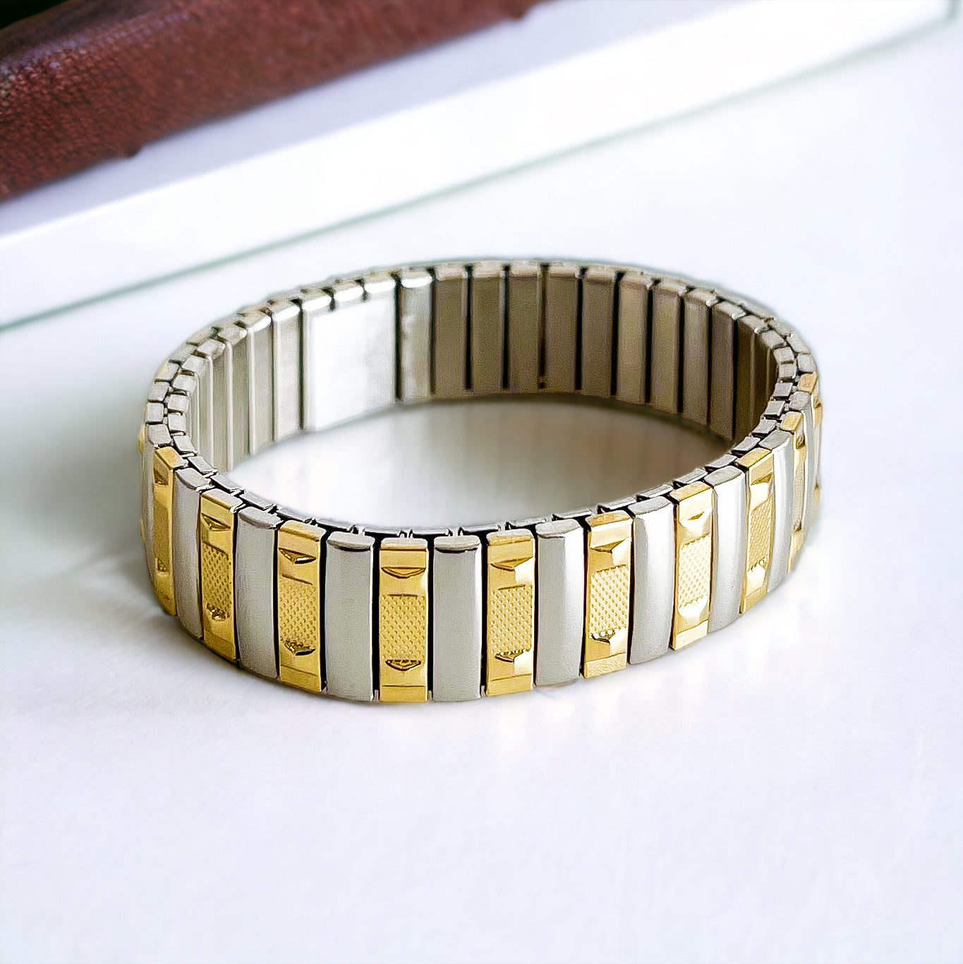 Stainless Steel Studded Watch Band-230 Jewelry-NYC-Coastal Bloom Boutique, find the trendiest versions of the popular styles and looks Located in Indialantic, FL