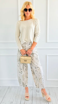 Artful Ease Relaxed Pants-170 Bottoms-Kan Can USA-Coastal Bloom Boutique, find the trendiest versions of the popular styles and looks Located in Indialantic, FL