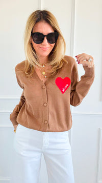 I Heart You Cardigan Sweater-140 Sweaters-V SKY-Coastal Bloom Boutique, find the trendiest versions of the popular styles and looks Located in Indialantic, FL