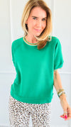 Laguna Terry Top-110 Short Sleeve Tops-Jodifl-Coastal Bloom Boutique, find the trendiest versions of the popular styles and looks Located in Indialantic, FL