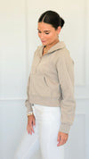 Mist Over Capri Sweatshirt - Ash Mocha-130 Long Sleeve Tops-Zenana-Coastal Bloom Boutique, find the trendiest versions of the popular styles and looks Located in Indialantic, FL