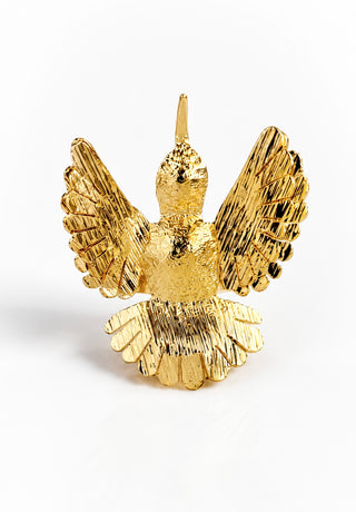 Gold Hummingbird Ring
