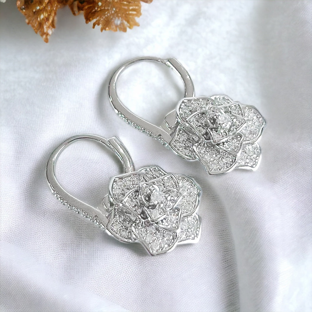 Rue Cambon Rose Earrings-230 Jewelry-Darling-Coastal Bloom Boutique, find the trendiest versions of the popular styles and looks Located in Indialantic, FL
