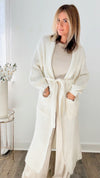 Thick Knitted Long Cardigan Sweater-150 Cardigans/Layers-TRENDOLOGY INC-Coastal Bloom Boutique, find the trendiest versions of the popular styles and looks Located in Indialantic, FL