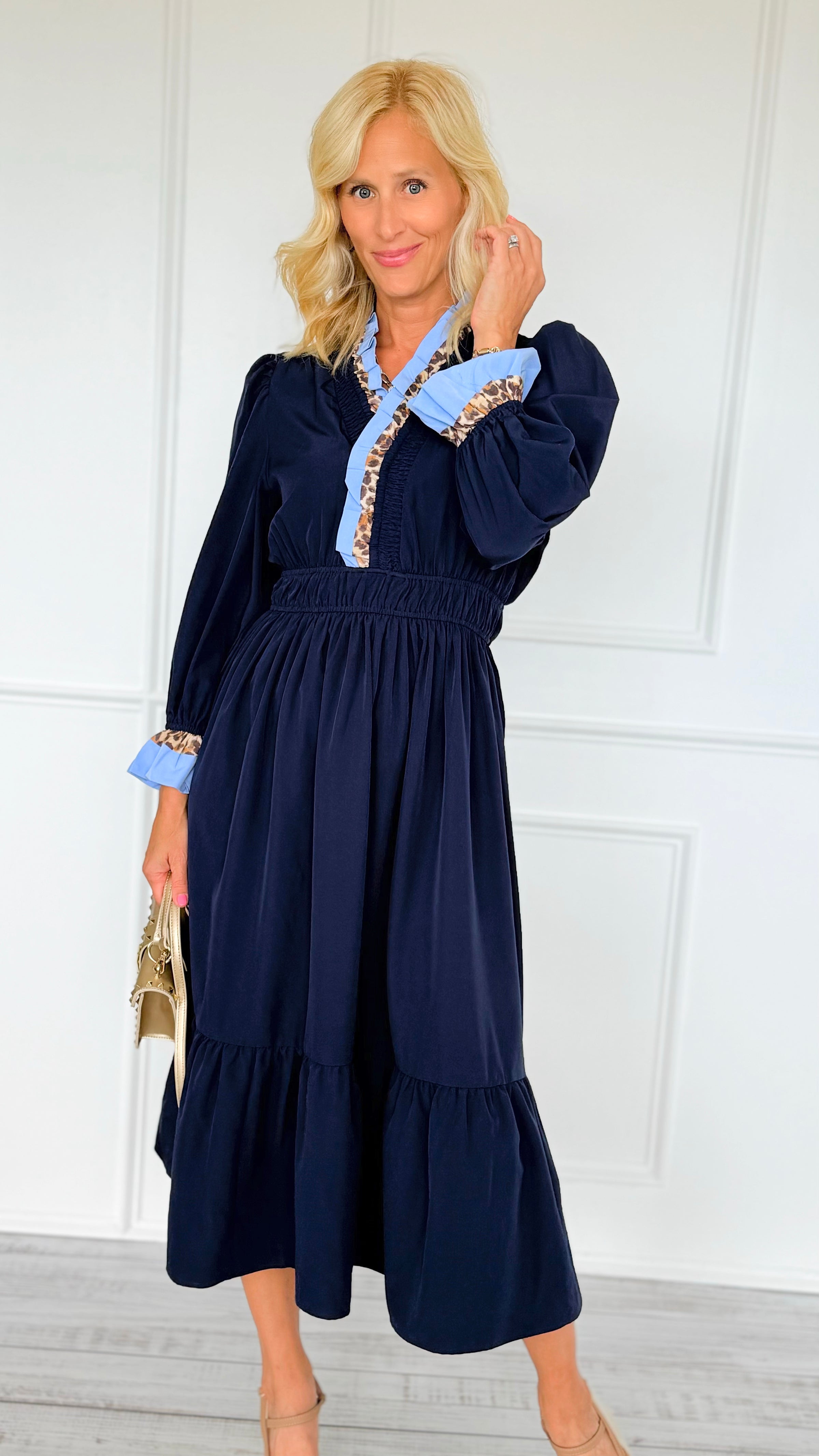 Flounce & Flow Dress-200 Dresses/Jumpsuits/Rompers-Umgee-Coastal Bloom Boutique, find the trendiest versions of the popular styles and looks Located in Indialantic, FL