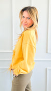Daydream Bloom Embellished Sweatshirt-110 Long Sleeve Tops-ROUSSEAU-Coastal Bloom Boutique, find the trendiest versions of the popular styles and looks Located in Indialantic, FL