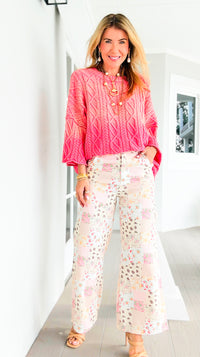 Meadow Patchwork Daydream Wide Leg Pants