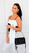 Wrapped in Drama Satin Bow Top-100 Sleeveless Tops-My Story/Event-Coastal Bloom Boutique, find the trendiest versions of the popular styles and looks Located in Indialantic, FL