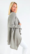 Seaside Breeze Drape Cardigan - Mocha-150 Cardigans/Layers-V6-Coastal Bloom Boutique, find the trendiest versions of the popular styles and looks Located in Indialantic, FL