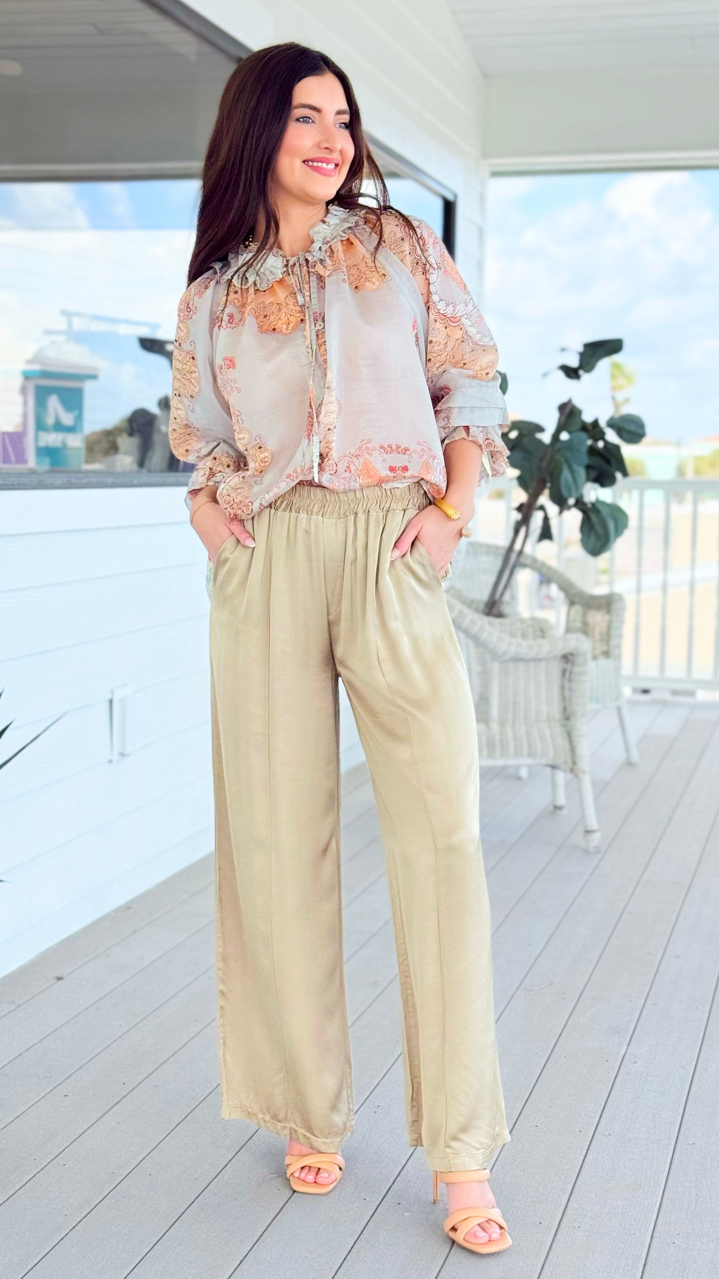 Relaxed Precision Italian Pant- Gold