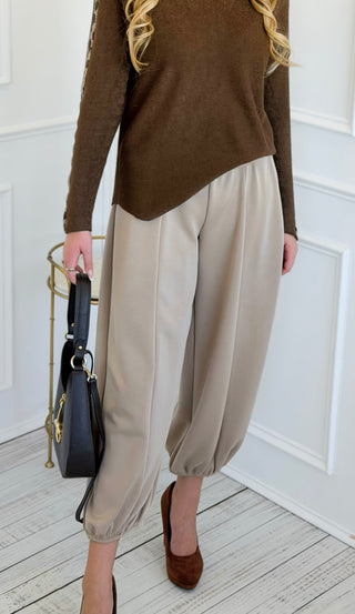 Contour Ease Scuba Balloon Pant - Coco
