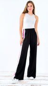 Sporty Wide-Leg Track Jogger Pants-180 Joggers-minco-Coastal Bloom Boutique, find the trendiest versions of the popular styles and looks Located in Indialantic, FL