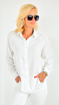 Ocean Breeze Blouse Top-130 Long sleeve top-Must Have-Coastal Bloom Boutique, find the trendiest versions of the popular styles and looks Located in Indialantic, FL