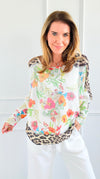 Wild Flower Italian St Tropez Knit- White-140 Sweaters-Italianissimo-Coastal Bloom Boutique, find the trendiest versions of the popular styles and looks Located in Indialantic, FL