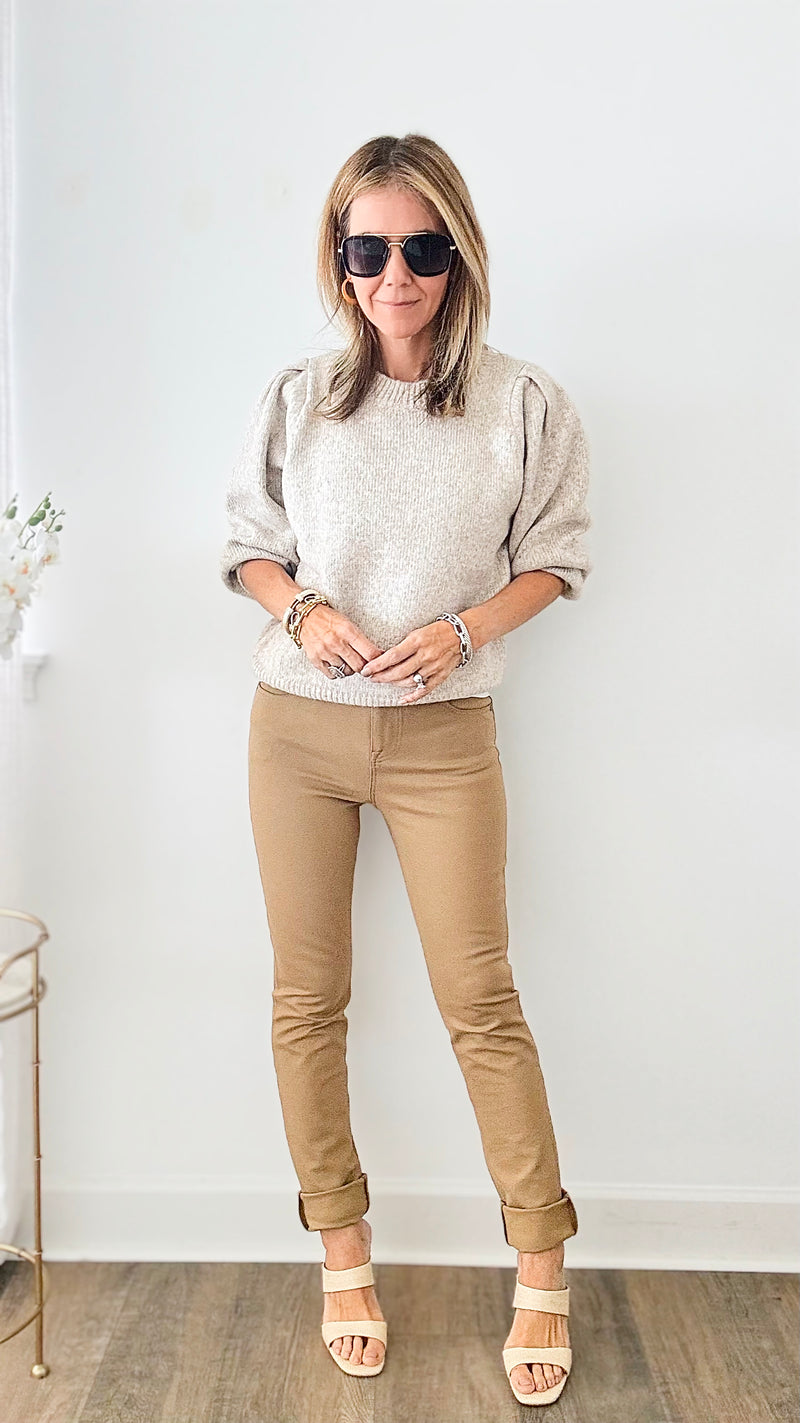 Pre Order Ultra Stretch Lux Skinny Pant - Light Camel-170 Bottoms-Tempo-Coastal Bloom Boutique, find the trendiest versions of the popular styles and looks Located in Indialantic, FL