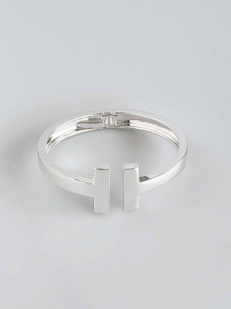 T-Inspired Smooth Cuff Bracelet-230 Jewelry-H&D-Coastal Bloom Boutique, find the trendiest versions of the popular styles and looks Located in Indialantic, FL