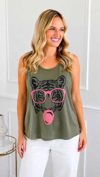 Bubblegum Babe Sleeveless Italian Tank