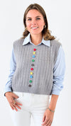 Multicolor Button Combo Top-130 Long Sleeve Tops-Illord-Coastal Bloom Boutique, find the trendiest versions of the popular styles and looks Located in Indialantic, FL