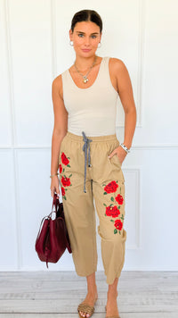 Garden Bloom Relaxed Pants-170 Bottoms-oddi-Coastal Bloom Boutique, find the trendiest versions of the popular styles and looks Located in Indialantic, FL