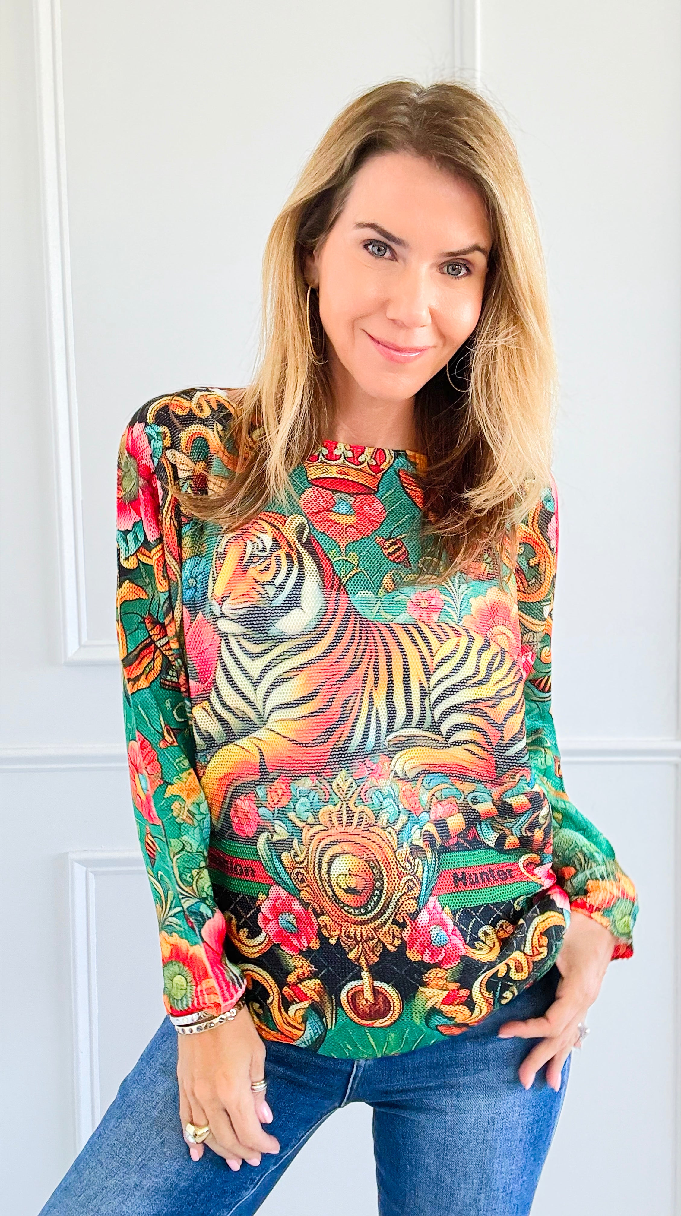 Fashion Hunter Italian St Tropez Knit-140 Sweaters-Italianissimo/SORPRESA-Coastal Bloom Boutique, find the trendiest versions of the popular styles and looks Located in Indialantic, FL