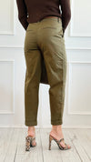Chino Breeze Trousers - Olive-170 Bottoms-Active Basic-Coastal Bloom Boutique, find the trendiest versions of the popular styles and looks Located in Indialantic, FL