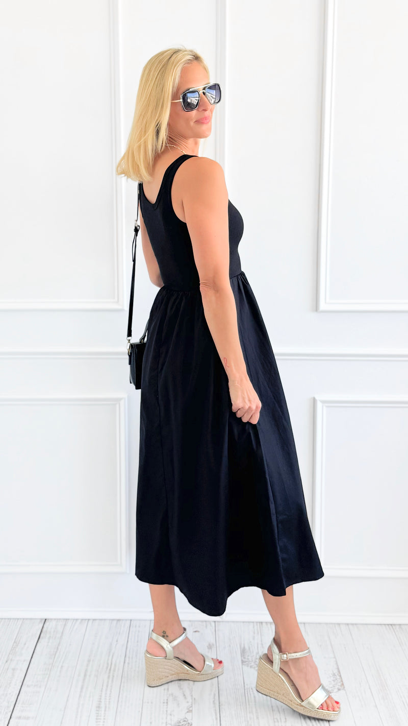 Effortlessly Refined Tank Dress-200 Dresses/Jumpsuits/Rompers-Blu Pepper-Coastal Bloom Boutique, find the trendiest versions of the popular styles and looks Located in Indialantic, FL