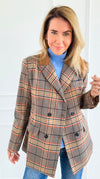 Autumn Lecture Elbow Patch Blazer-160 Jackets-JODIFL-Coastal Bloom Boutique, find the trendiest versions of the popular styles and looks Located in Indialantic, FL