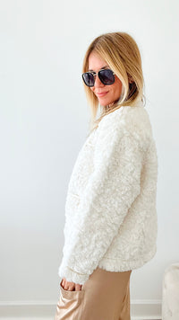 Soft To The Touch Cropped Jacket-140 Sweaters-Beulah Style-Coastal Bloom Boutique, find the trendiest versions of the popular styles and looks Located in Indialantic, FL