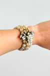 CZ Queen-Bee Pearled Bracelet-230 Jewelry-Chasing Bandits-Coastal Bloom Boutique, find the trendiest versions of the popular styles and looks Located in Indialantic, FL