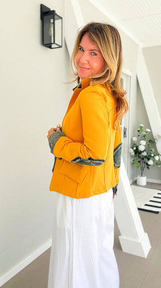The Milan Edit Italian Jacket - Mustard