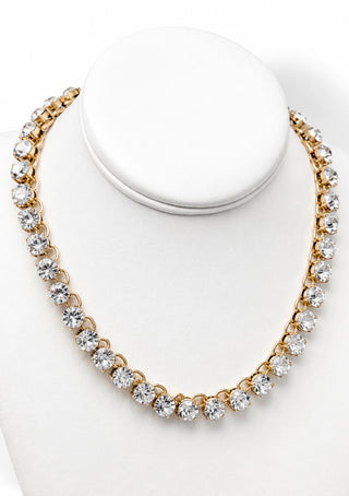 Stone Link Tennis Necklace