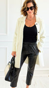 Plush Brushed Coat-Coat-Z STUDIO-Coastal Bloom Boutique, find the trendiest versions of the popular styles and looks Located in Indialantic, FL