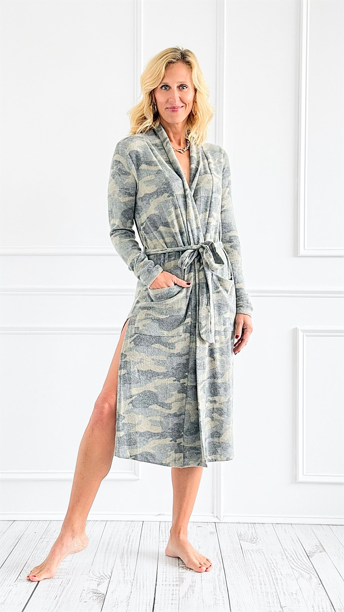 Effortlessly Cozy Camo Long Cardigan-110 Long Sleeve Tops-mystree-Coastal Bloom Boutique, find the trendiest versions of the popular styles and looks Located in Indialantic, FL
